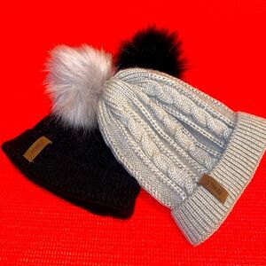 2: FENELY Knit Pom Beanie Hat for Women (#bindle&save)
